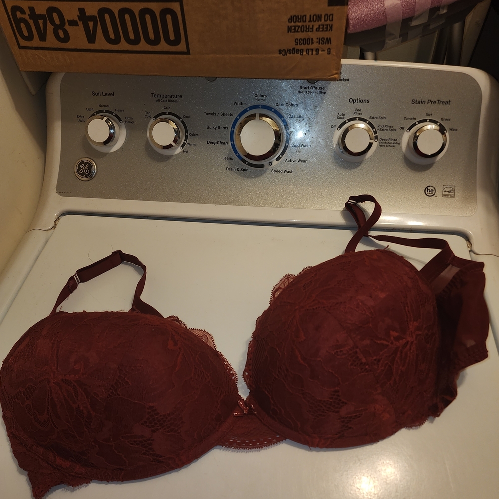 Auden Lace Bra - Deep Red